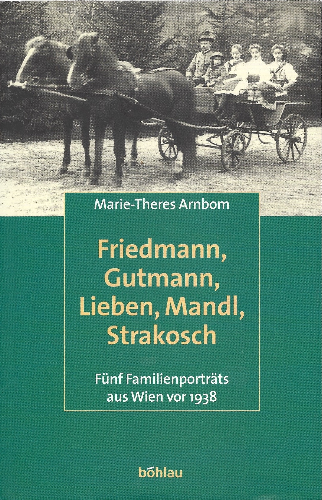 Buchcover Fünf Familienporträts aus Wien vor 1938